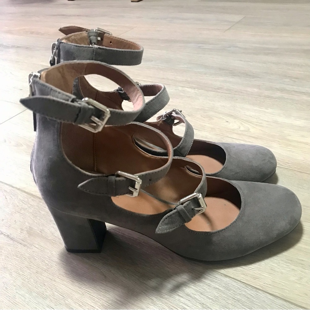 Gray Strappy Women's Shoes - Indigo Rd.